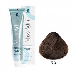 7.0 Безаммиачная крем-краска для волос ADRICOCO Miss Adr Brazilian Elixir блонд 100 мл
